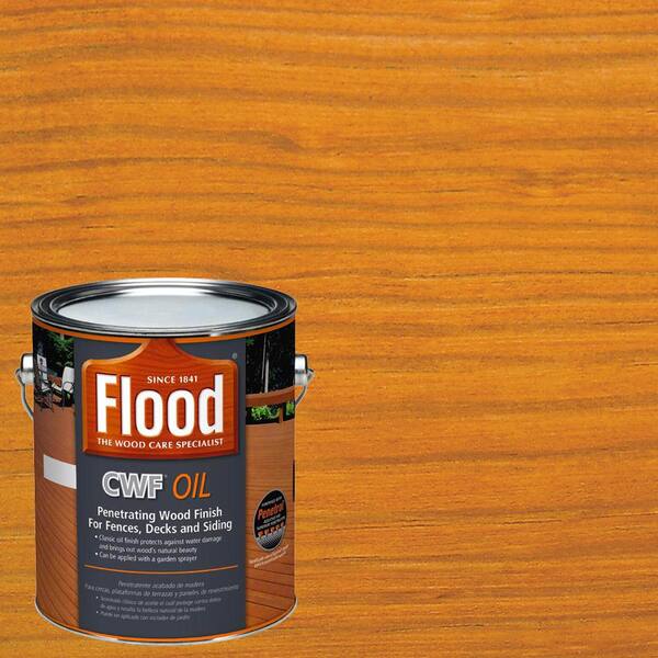 Flood 1 Gal. Clear CWF Oil Exterior Wood StainFLD44701 The Home Depot