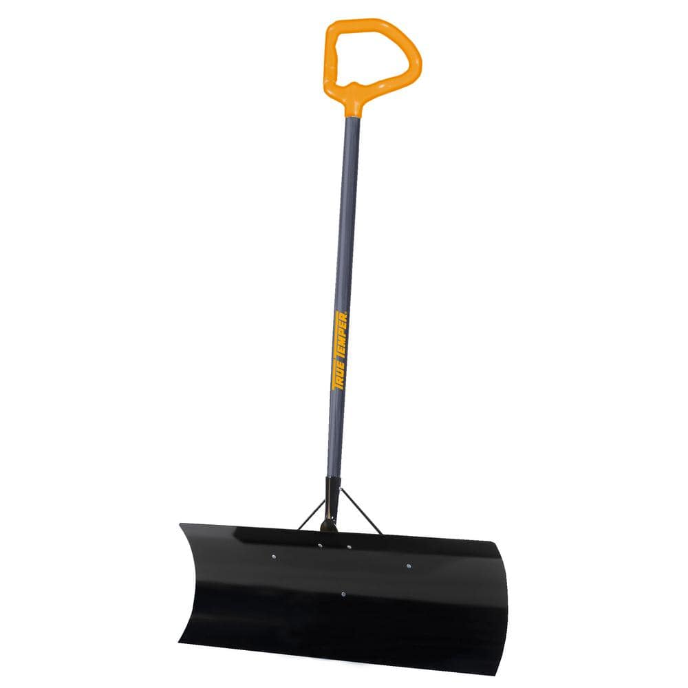 True Temper 36 in. Wood Handle Steel Snow Shovel 1643100 The Home Depot
