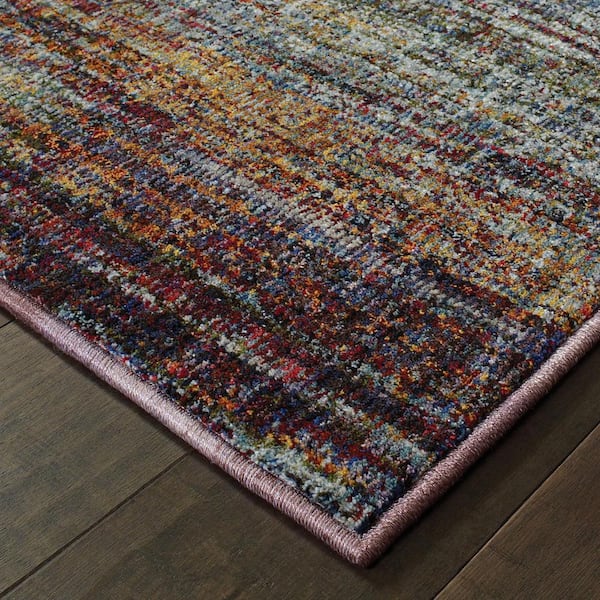 Audrey Multi/Multi 2 ft. x 8 ft. Abstract Runner Rug
