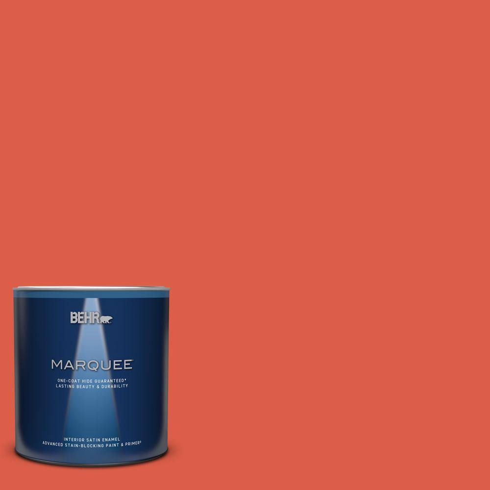 1 qt. #P180-6 Pimento Satin Enamel Interior Paint & Primer