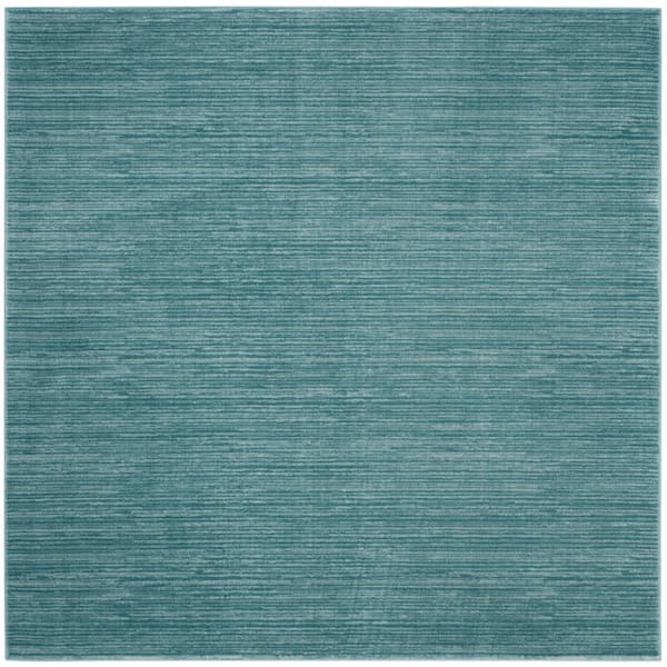 SAFAVIEH Vision Aqua 5 ft. x 5 ft. Square Solid Area Rug