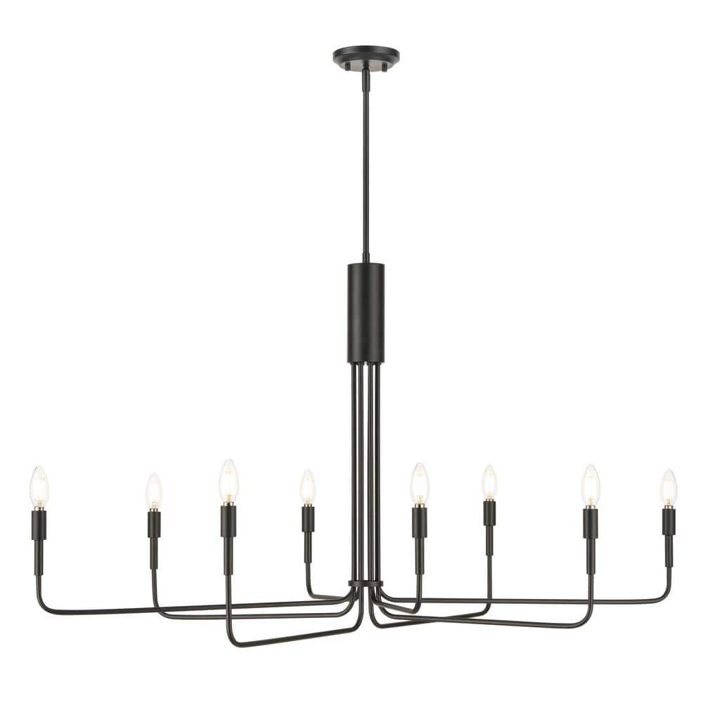 Bella 8-Light Black Chandelier price history on PriceWatchPro