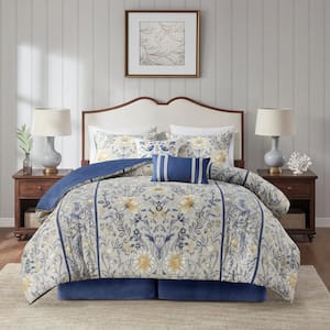 Livia 6-Piece Multi Cotton Queen Comforter Set