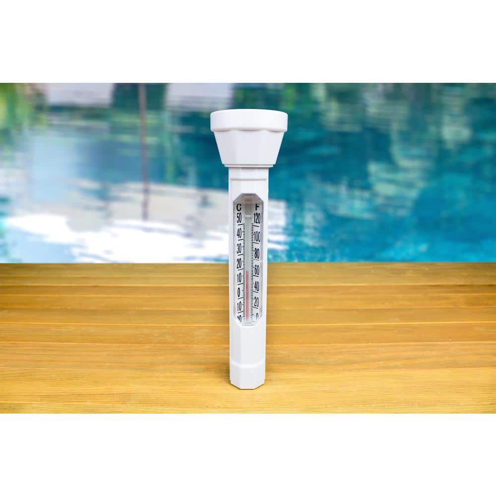 1 Pack Lake Thermometer Bath Hot Tubs Spas Sauna Spring Pool Thermometer Floating Pool Thermometer Easy Read for Indoor or Outdoor Swimming Pools
