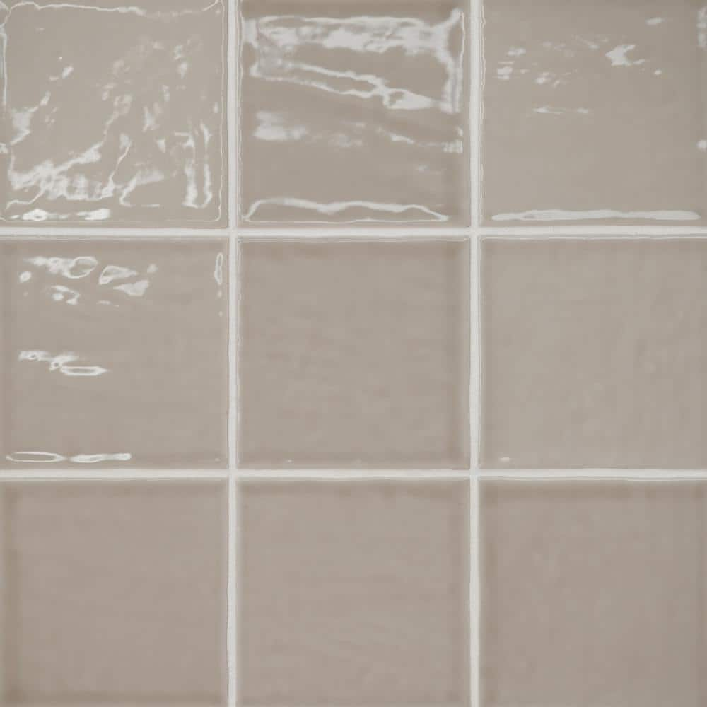 Coastal White 5x5 Glazed Ceramic Tile