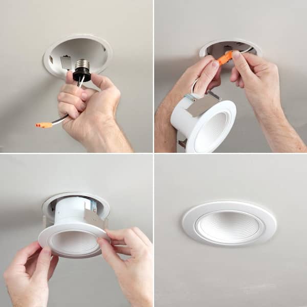 Halo 4 in. White Integrated LED Recessed Ceiling Light Retrofit