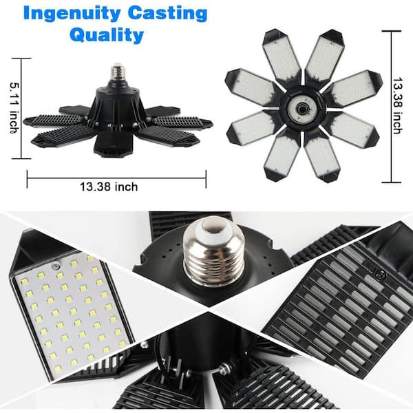 Lukyamzn 40000-Lumens LED Garage Shop Lights 6500K Super