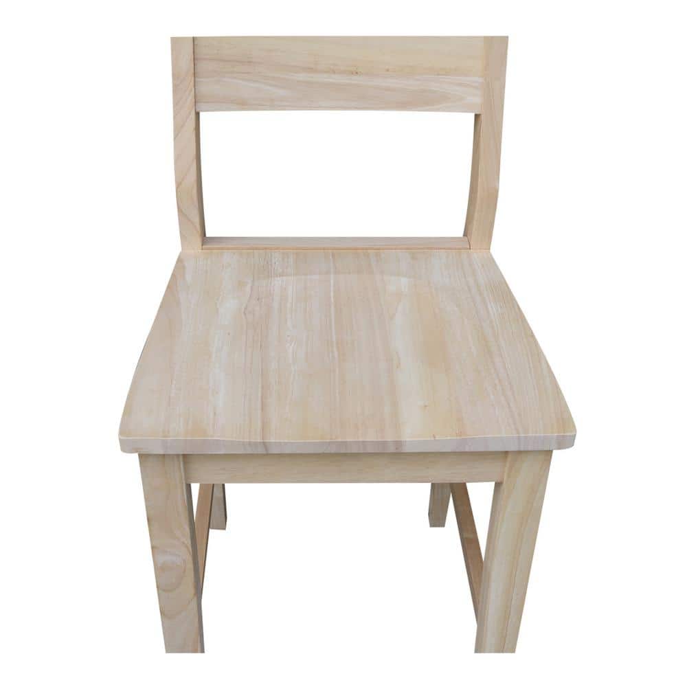 Coastal Farmhouse 24" Saddle Seat Solid Wood Stool in Natural Brown