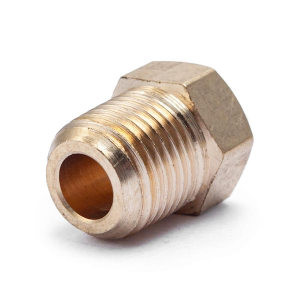 LTWFITTING 1/8 in. MIP Brass Pipe Hex Head Plug Fitting (50-Pack