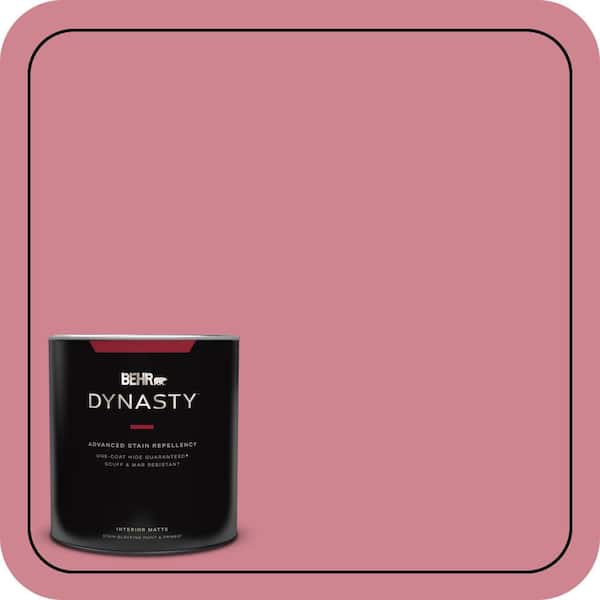 1 qt. #130D-4 Rose Sachet Matte Interior Stain-Blocking Paint and Primer