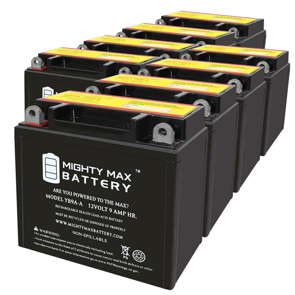 MIGHTY MAX BATTERY YB9A-A 12V 9AH 130 CCA Replacement Battery ...