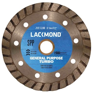 4 in. Continuous Turbo Rim Diamond Blade for Dry Cutting Stone