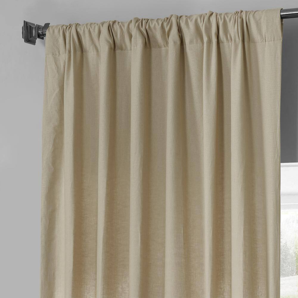 Walnut Beige Linen Room Darkening Window Panel 50" x 120"