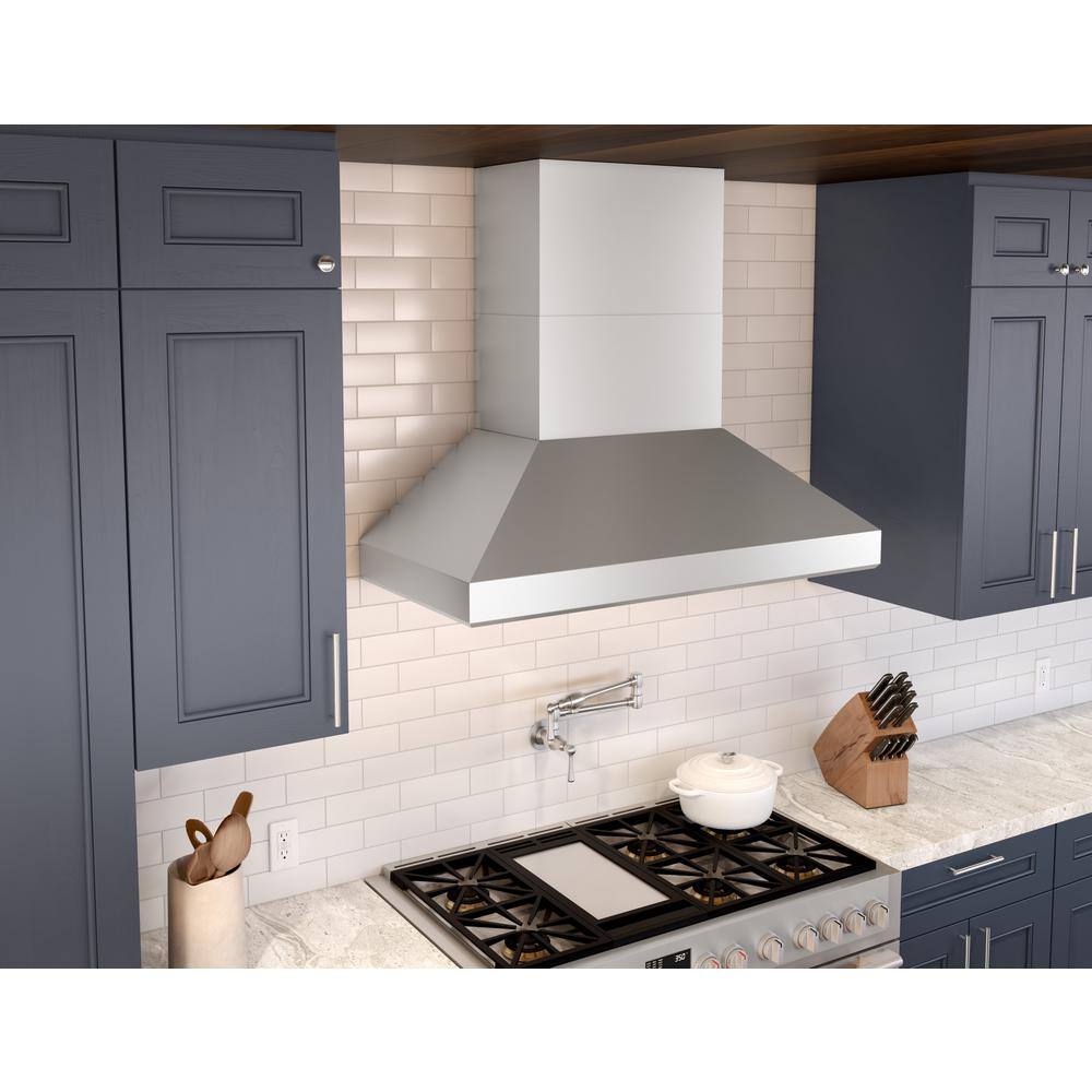 48" Stainless Steel Wall Mounted Range Hood with Nightlight