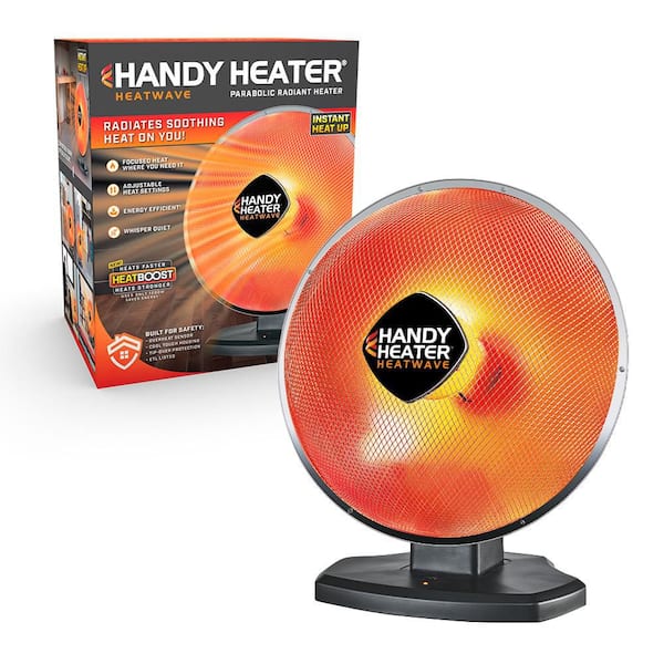 1200-Watt 18.5 in. Electric Ceramic Parabolic Space Heater with Tip-Over Safety
