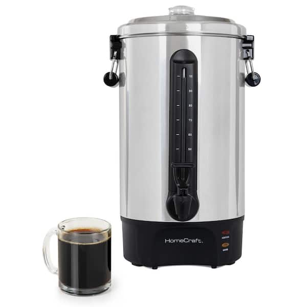 Rent a 100 cup silver coffee urn at All Seasons Rent All