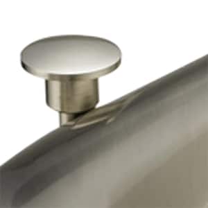 Impression Collection 4 in. Centerset 2-Handle WaterSense Bathroom Faucet in Brushed Nickel with Brass Pop-Up