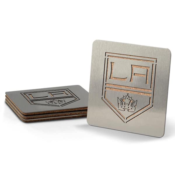 YouTheFan NHL Los Angeles Kings 4 in. Metallics Coasters (Set of 4)