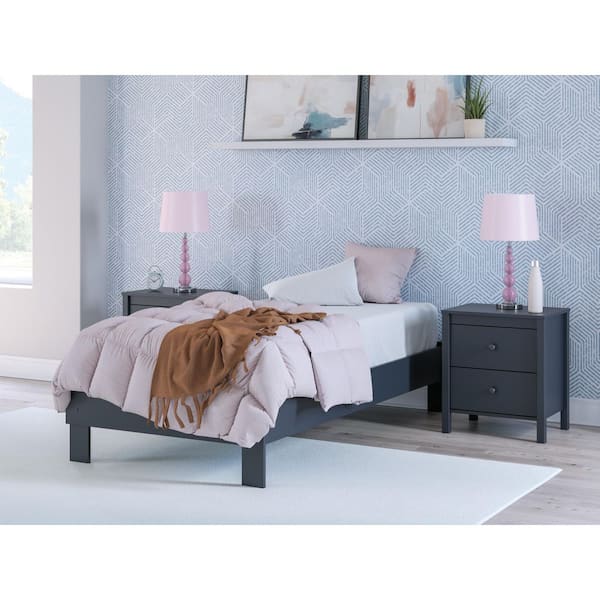 Simmenfort Blue Twin Platform Bed