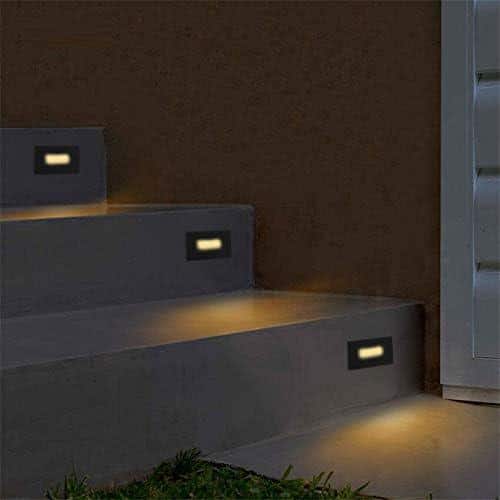 Black Stainless Steel Dimmable LED Recessed Step Light