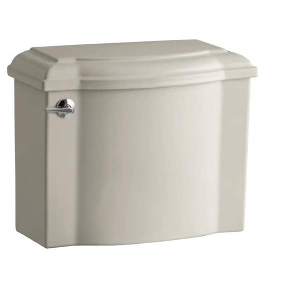 KOHLER Devonshire 1.28 GPF Single Flush Toilet Tank with Gravity Fed Flush Technology in Sandbar