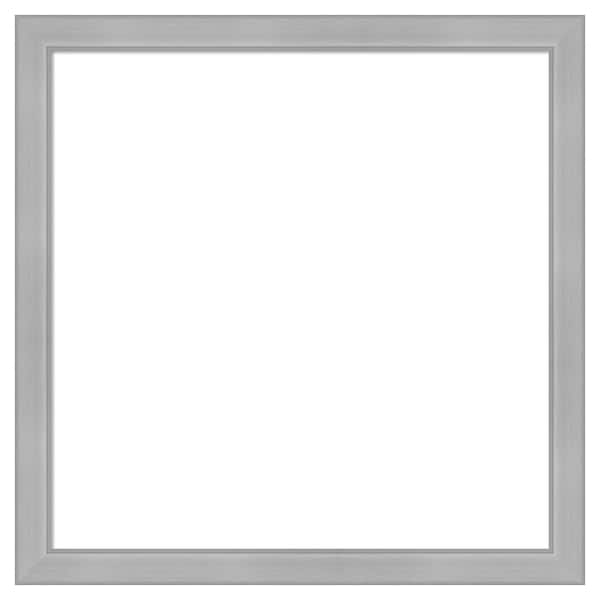 Vista Brushed Nickel Narrow 27 in. x 27 in. Polystyrene Framed Dry Erase Magnetic Memo Board
