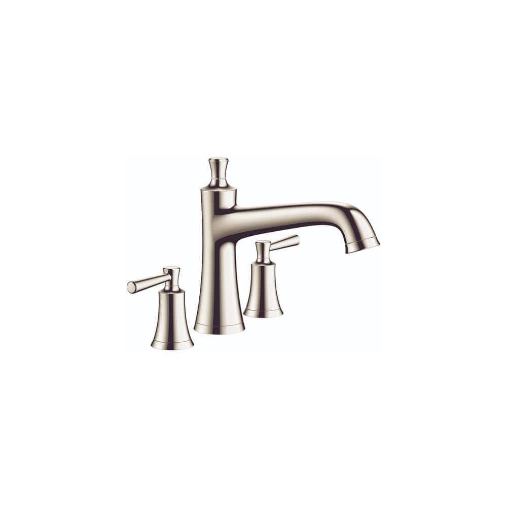Polished Nickel Double Handle Roman Tub Faucet