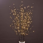 41 in. Lighted Willow Branch Artificial Christmas Tree 100 Mini LED for Decoration Indoor Outdoor with Timer and Dimmer