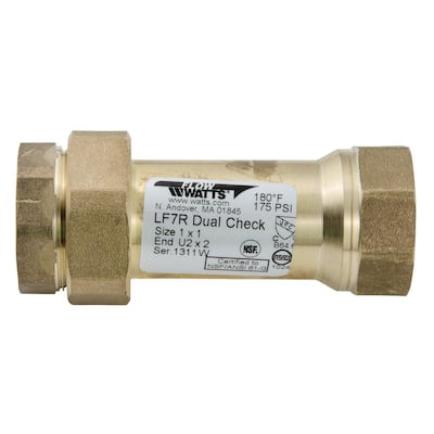 Watts 3/4 in. Bronze FPT x FPT Double Check Valve Assembly Backflow  Preventer 007M3QT - The Home Depot