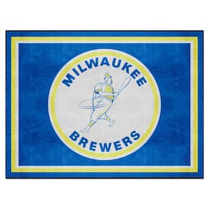 Milwaukee Brewers 8ft. x 10 ft. Plush Area Rug