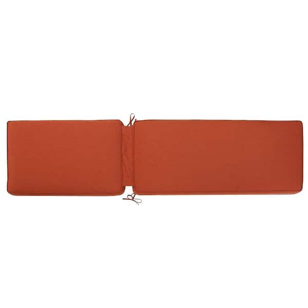 RST Brands Brick 80 in. x 26 in. Outdoor Chaise Lounge Cushion