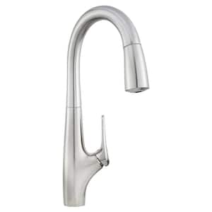 Avery Single-Handle Pull-Down Sprayer Kitchen Faucet in Stainless Steel