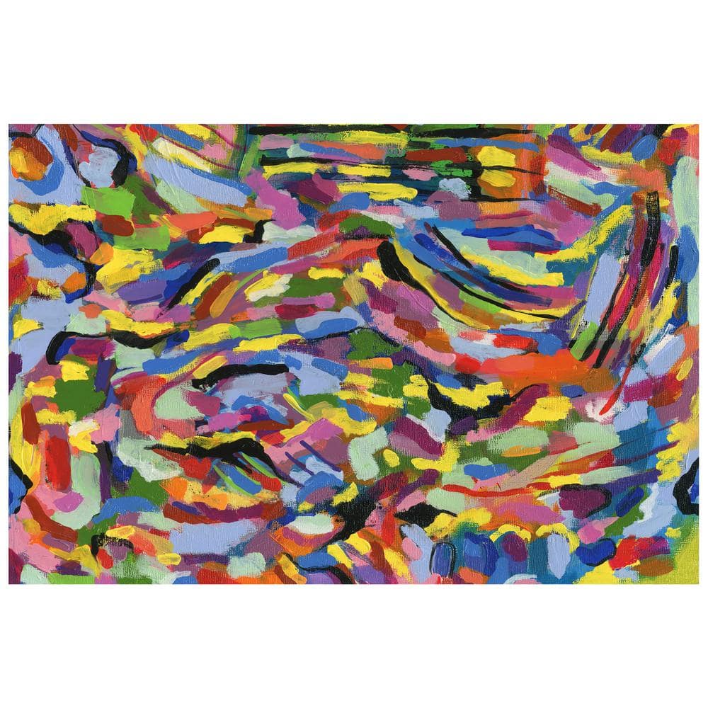 Rules of the Rainbow I Multicolor Tempered Glass Abstract Wall Art