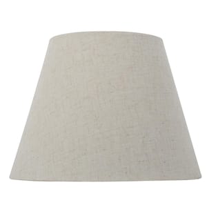 Mix and Match 10 in. Dia x 7.5 in. H Oatmeal Round Accent Lamp Shade