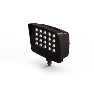 250W Equivalent Bronze Outdoor Integrated LED Commercial Flood Light, 9500 Lumens
