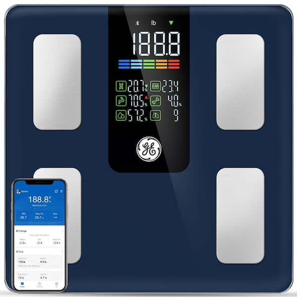 Digital Bathroom Scale with App in Dark Blue