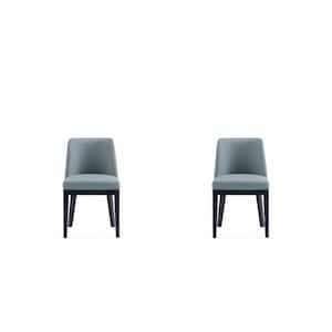 Gansevoort Pewter Faux Leather Dining Chair (Set of 2)