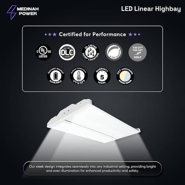 LED Light Powered by Battery Backup High Bay