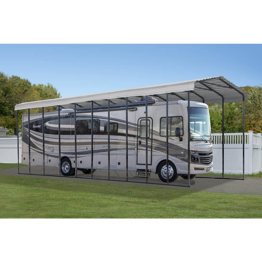 14' x 47' Galvanized Steel Eggshell RV Carport Kit