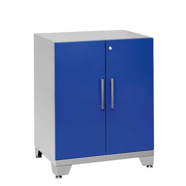 NewAge Products Performance Plus 35 in. H x 28 in. W x 22 in. D 2-Door Steel Garage Base Cabinet in Blue
