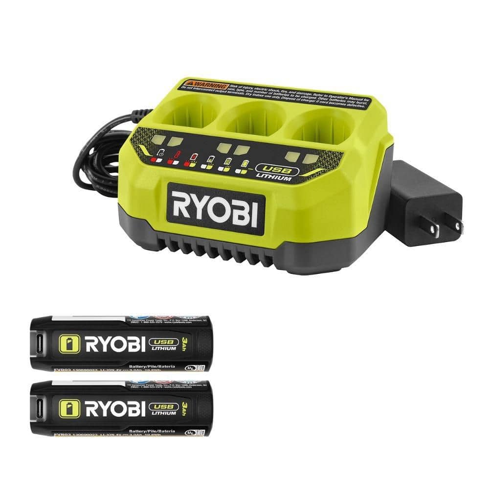 USB Lithium 3-Port Charger & USB Lithium 3.0 Ah Lithium-ion Rechargeable Battery (2-Pack) price history on PriceWatchPro