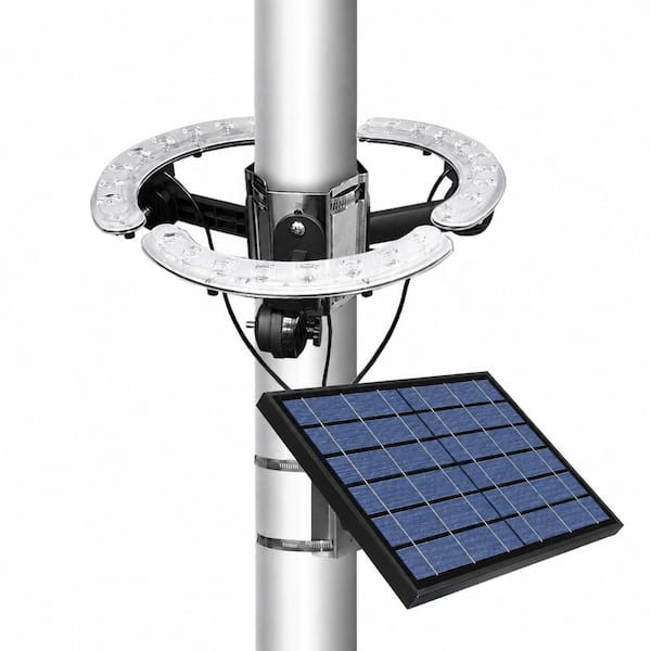 Solar Flagpole Light 3300 Lumens 360 Degree Outdoor Flag Pole Light for 15-40 Ft Poles 1 Pack