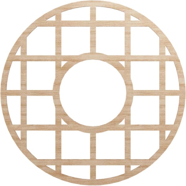 Ekena Millwork 0.375 in. x 36 in. x 36 in. Wood Medallion Moulding