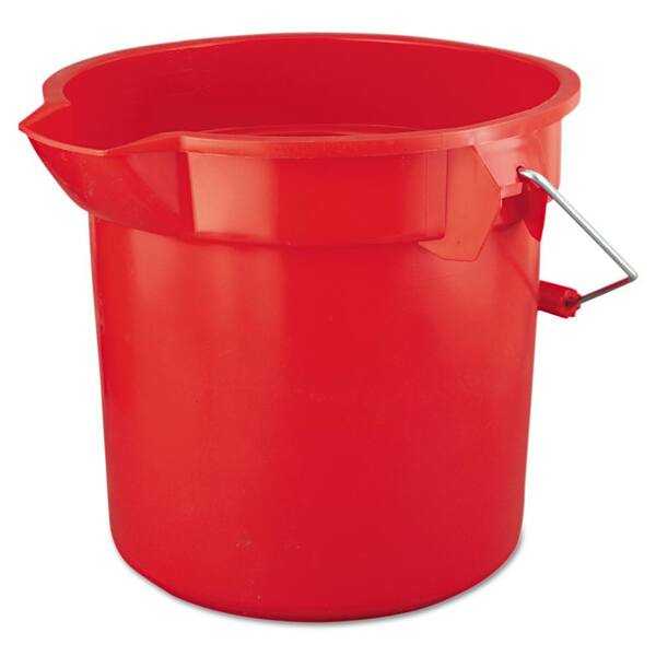Rubbermaid Commercial Products Brute 14 Qt. Red Round Bucket