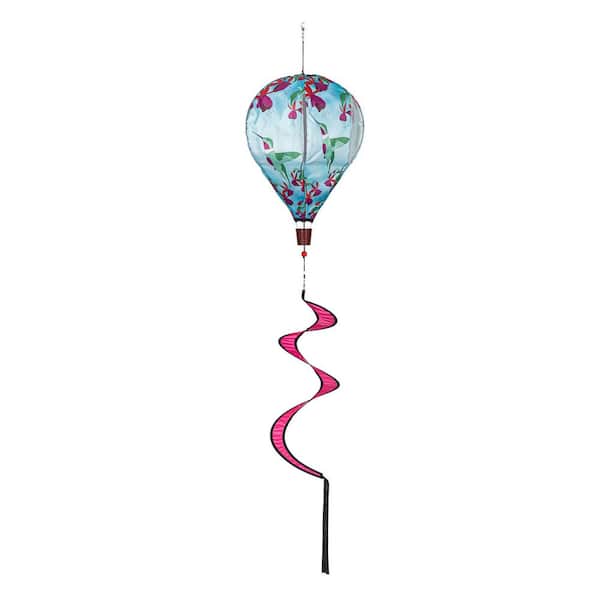 24 in. Hummingbird Feeding Animated Balloon Wind Spinner