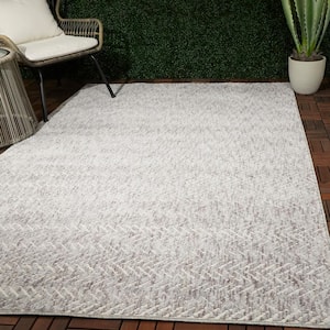 Tessin Grey 8 ft. x 10 ft. Contemporary Area Rug