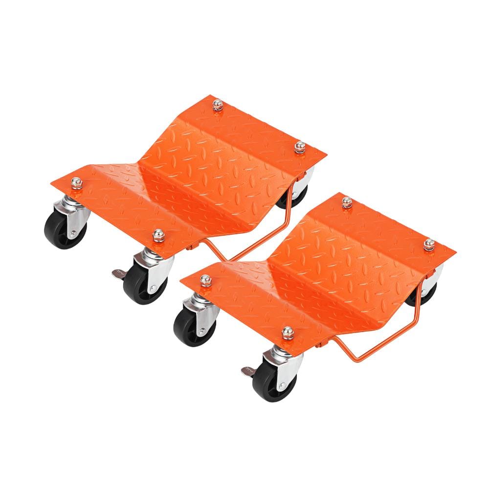 2-Piece Car Wheel Dolly Set with 360° Lockable Caster, Tire Moving Cart for Garage, Auto Repair,Vehicle Positioning Tool price history on PriceWatchPro