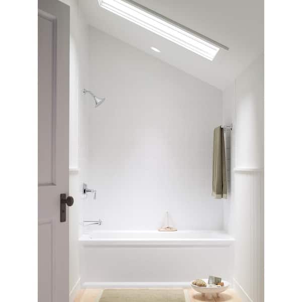 Archer 60 in. x 30 in. Soaking Bathtub with Left-Hand Drain in White
