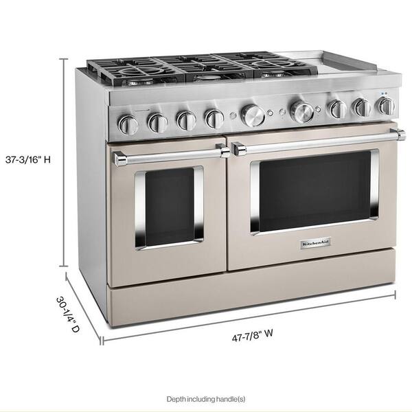KitchenAid Dual Fuel Range (KFDC558JMH) - Milkshake KitchenAid Dual Fuel Range (KFDC558JMH) - Milkshake