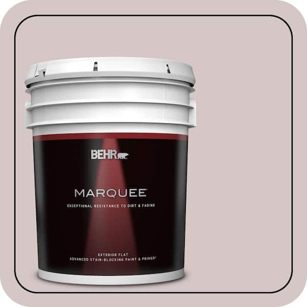 BEHR MARQUEE 5 gal. #730A-3 Lilac Tan Flat Exterior Paint & Primer